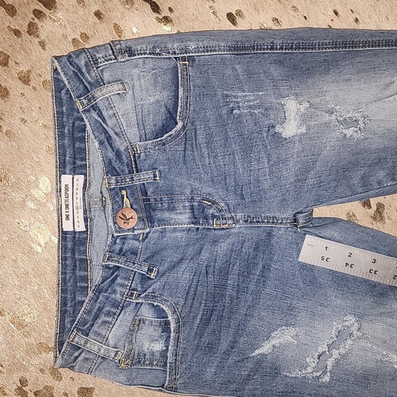One by OneTeaspoon Freebird II Blue Skinny Distressed Jeans - Picture 2 of 8